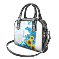 New Zealand Autism Awareness Month Shoulder Handbag Takiwatanga Maori Lizard With Sunflower