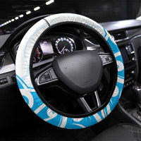 New Zealand Autism Awareness Month Steering Wheel Cover Takiwatanga Maori Lizard With Sunflower