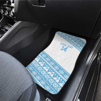 Fiji Rugby 2025 Custom Car Mats Fijian Tapa Toso Viti Toso - White