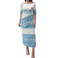 Fiji Rugby 2025 Custom Puletasi Fijian Tapa Toso Viti Toso - White