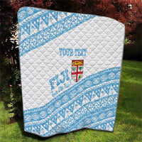 Fiji Rugby 2025 Custom Quilt Fijian Tapa Toso Viti Toso - White