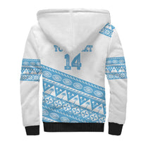 Fiji Rugby 2025 Custom Sherpa Hoodie Fijian Tapa Toso Viti Toso - White