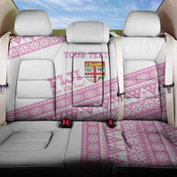 Fiji Rugby 2025 Custom Back Car Seat Cover Fijian Tapa Toso Viti Toso - Pink