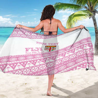 Fiji Rugby 2025 Custom Sarong Fijian Tapa Toso Viti Toso - Pink