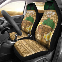 Bula Fiji Kava Bowl Car Seat Cover Fijian Tapa Cloth Vintage Vibe