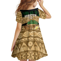 Bula Fiji Kava Bowl Family Matching Short Sleeve Bodycon Dress and Hawaiian Shirt Fijian Tapa Cloth Vintage Vibe