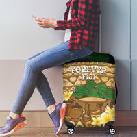 Bula Fiji Kava Bowl Luggage Cover Fijian Tapa Cloth Vintage Vibe