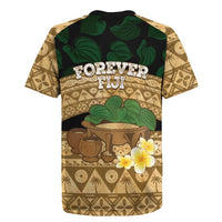 Bula Fiji Kava Bowl Rugby Jersey Fijian Tapa Cloth Vintage Vibe