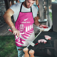 New Zealand Silver Fern Rugby Custom Apron Go All Black Maori Pink Version - Polynesian Pride