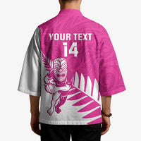 New Zealand Silver Fern Rugby Custom Kimono Go All Black Maori Pink Version - Polynesian Pride