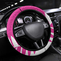 New Zealand Silver Fern Rugby Steering Wheel Cover Go All Black Maori Pink Version