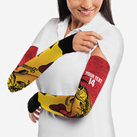 Custom Papua New Guinea Cricket Arm Sleeves PNG Barramundis - Polynesian Pride