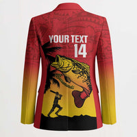 Custom Papua New Guinea Cricket Blazer PNG Barramundis - Polynesian Pride