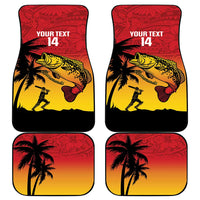 Custom Papua New Guinea Cricket Car Mats PNG Barramundis - Polynesian Pride