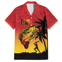 Custom Papua New Guinea Cricket Family Matching Puletasi and Hawaiian Shirt PNG Barramundis - Polynesian Pride