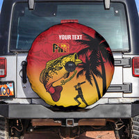 Custom Papua New Guinea Cricket Spare Tire Cover PNG Barramundis - Polynesian Pride