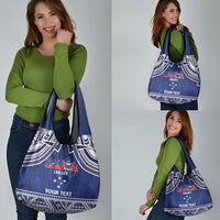 Custom Samoa Cricket Grocery Bag Go Champions Samoan - Polynesian Pride