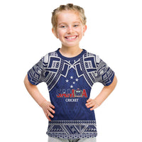 Custom Samoa Cricket Kid T Shirt Go Champions Samoan - Polynesian Pride
