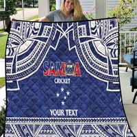 Custom Samoa Cricket Quilt Go Champions Samoan - Polynesian Pride