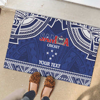 Custom Samoa Cricket Rubber Doormat Go Champions Samoan - Polynesian Pride