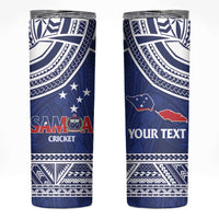 Custom Samoa Cricket Skinny Tumbler Go Champions Samoan - Polynesian Pride