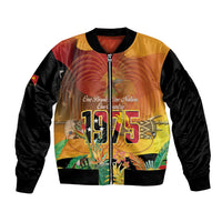 Personalised Papua New Guinea Independence Day Bomber Jacket One People One Nation One Country