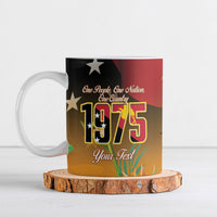 Personalised Papua New Guinea Independence Day Ceramic Mug One People One Nation One Country