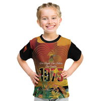 Personalised Papua New Guinea Independence Day Kid T Shirt One People One Nation One Country
