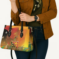 Papua New Guinea Independence Day Leather Bag One People One Nation One Country