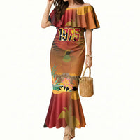 Personalised Papua New Guinea Independence Day Mermaid Dress One People One Nation One Country