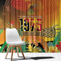 Papua New Guinea Independence Day Window Curtain One People One Nation One Country