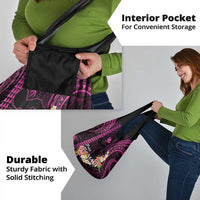 Pink Hawaii Grocery Bag Pray For Maui Hawaiian Plumeria Be Strong