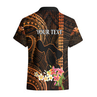 Personalised Hawaii Hawaiian Shirt Pray For Maui Hawaiian Plumeria Be Strong Gold Verison LT14 - Polynesian Pride