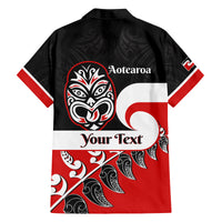 Personalised Te Reo Maori New Zealand Family Matching Long Sleeve Bodycon Dress and Hawaiian Shirt Kia Haka Maori Fern With Tino Rangatiratanga LT14 - Polynesian Pride