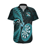 New Zealand Darts Hawaiian Shirt Happiness Is A Tight Threesome Maori Turquoise LT14 Turquoise - Polynesian Pride