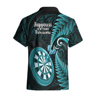 New Zealand Darts Hawaiian Shirt Happiness Is A Tight Threesome Maori Turquoise LT14 - Polynesian Pride