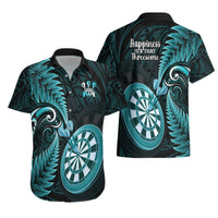 New Zealand Darts Hawaiian Shirt Happiness Is A Tight Threesome Maori Turquoise LT14 - Polynesian Pride
