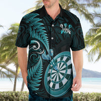 New Zealand Darts Hawaiian Shirt Happiness Is A Tight Threesome Maori Turquoise LT14 - Polynesian Pride