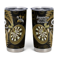 New Zealand Darts Tumbler Cup Happiness Is A Tight Threesome Maori Gold