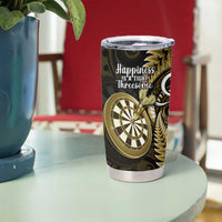 New Zealand Darts Tumbler Cup Happiness Is A Tight Threesome Maori Gold