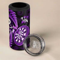 New Zealand Darts 4 in 1 Can Cooler Tumbler Happiness Is A Tight Threesome Maori Purple LT14 - Polynesian Pride