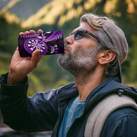New Zealand Darts 4 in 1 Can Cooler Tumbler Happiness Is A Tight Threesome Maori Purple LT14 - Polynesian Pride