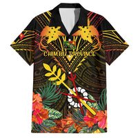 Papua New Guinea Chimbu Province Kid Hawaiian Shirt Papua Niugini Coat Of Arms With Flag Style LT14 Kid Black - Polynesian Pride