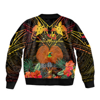 Papua New Guinea East New Britain Province Bomber Jacket Papua Niugini Coat Of Arms With Flag Style LT14 - Polynesian Pride