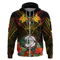 Papua New Guinea East New Britain Province Hoodie Papua Niugini Coat Of Arms With Flag Style LT14 - Polynesian Pride