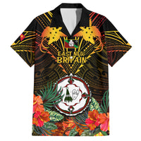 Papua New Guinea East New Britain Province Kid Hawaiian Shirt Papua Niugini Coat Of Arms With Flag Style LT14 Kid Black - Polynesian Pride