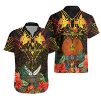 Papua New Guinea Western Province Hawaiian Shirt Papua Niugini Coat Of Arms With Flag Style LT14 - Polynesian Pride