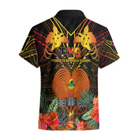 Papua New Guinea Southern Highlands Province Hawaiian Shirt Papua Niugini Coat Of Arms With Flag Style LT14 - Polynesian Pride