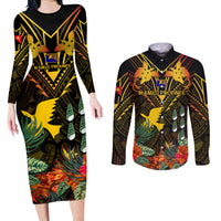 papua-new-guinea-manus-province-couples-matching-long-sleeve-bodycon-dress-and-long-sleeve-button-shirts-papua-niugini-coat-of-arms-with-flag-style
