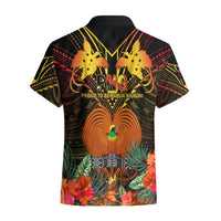 Papua New Guinea Manus Province Hawaiian Shirt Papua Niugini Coat Of Arms With Flag Style LT14 - Polynesian Pride